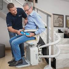 San Diego CA Handicare Freecurve stairway staircase curved chairstair lift