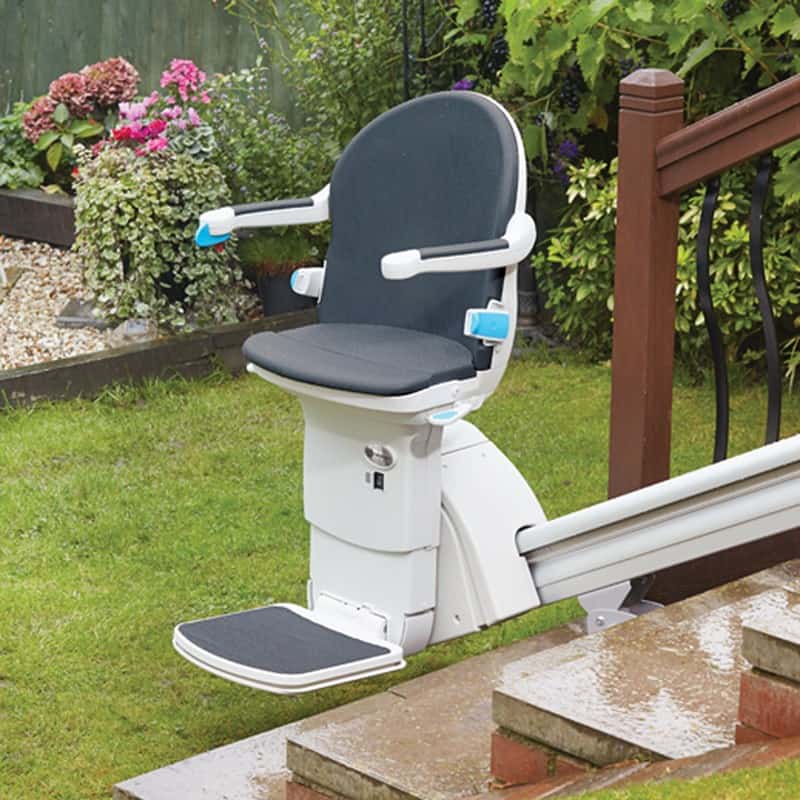 San Jose Handycare Outdoor stairlift exterior chairstair outside stairlift