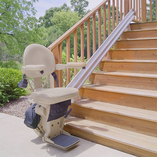 san diego custom curved stairway stairglide stairchair