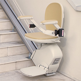 outdoor outside exterior residential home stairlifts phoenix az scottsdale sun city tempe mesa are glendale chandler peoria gilbert chandler surprise 
 chairlift