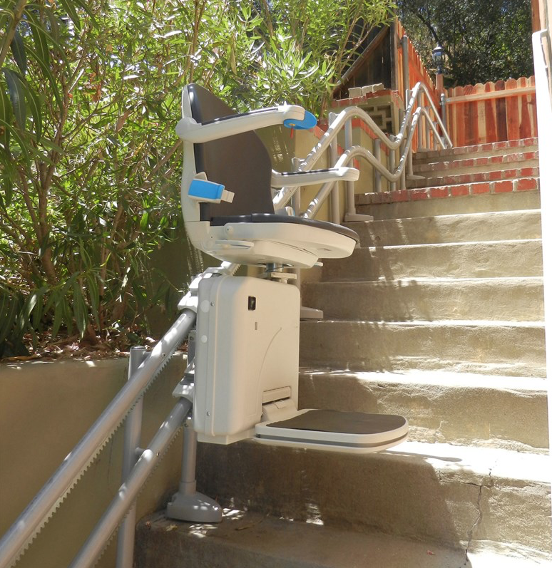 handicare Los Angelescurved rails LA handycare stair lift curve 2000