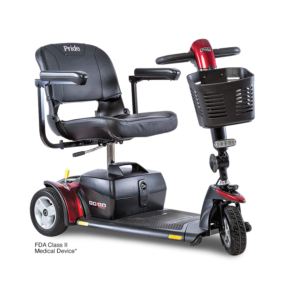 In Phoenix we have Pride Mobility Go Go 3-wheel and 4-wheel scooters